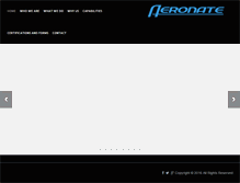 Tablet Screenshot of aeronate.com